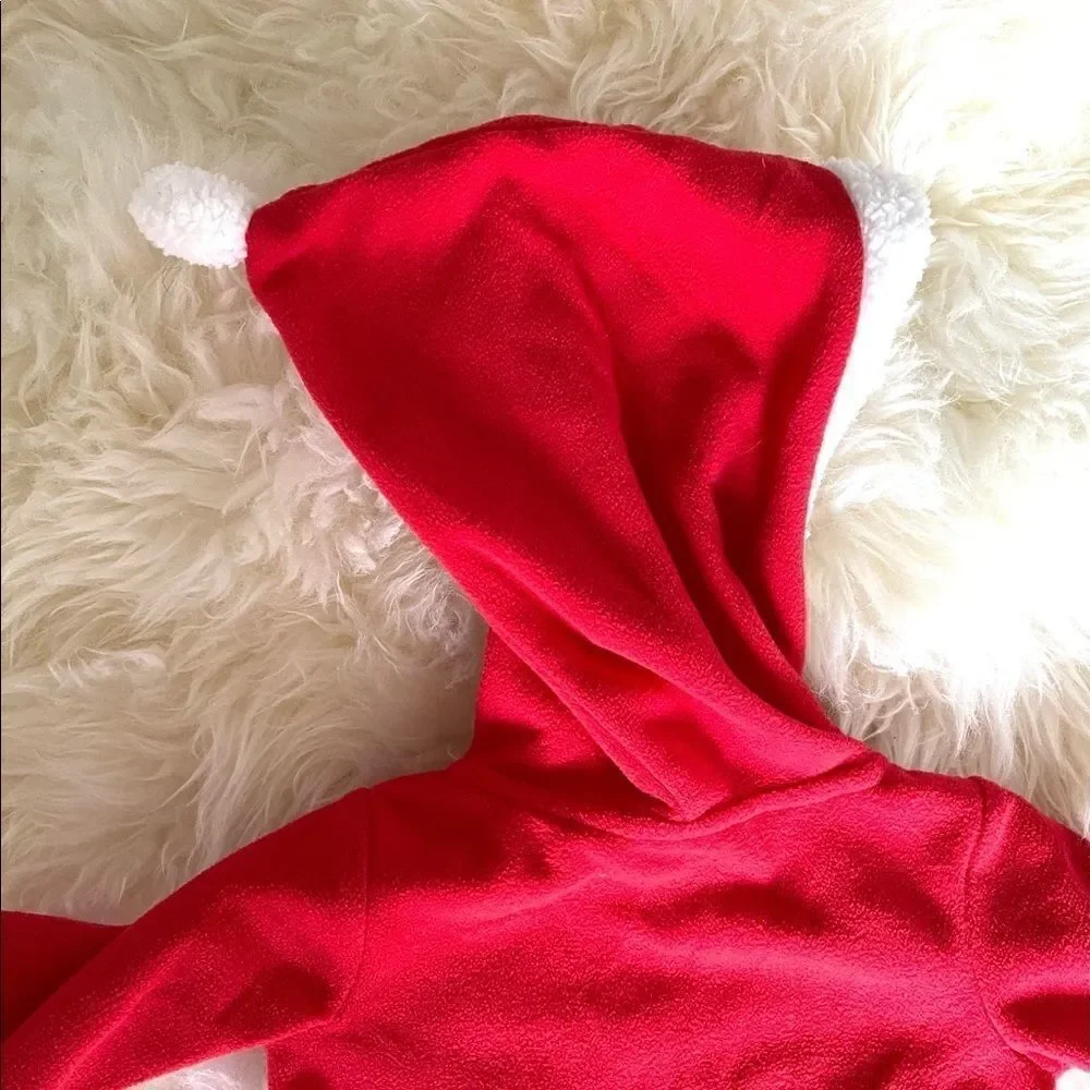Carter’s Baby Red Santa Fleece Jumpsuit